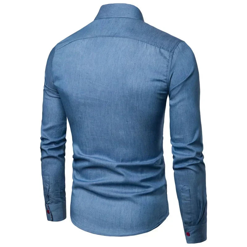 Camisa Masculina Manga Longa Casual Social