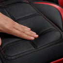 Kit Completo de Capas para Banco de Carro Velox em Couro Legítimo Universal 5 Lugares Com Airbag + Tapetes e Capa de Volante