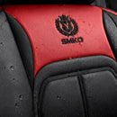 Kit Completo de Capas para Banco de Carro Velox em Couro Legítimo Universal 5 Lugares Com Airbag + Tapetes e Capa de Volante