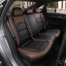 Kit Completo de Capas para Banco de Carro Velox em Couro Legítimo Universal 5 Lugares Com Airbag + Tapetes e Capa de Volante