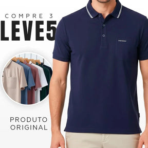 Combo de 5 Camisa Masculina em Algodão e Poliéster - Classe e Sofisticação!