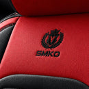 Kit Completo de Capas para Banco de Carro Velox em Couro Legítimo Universal 5 Lugares Com Airbag + Tapetes e Capa de Volante