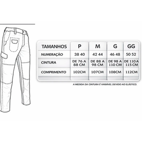 [Leve 3 Pague 1] Calça Masculina Falcon em RipStop e Poliéster