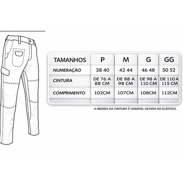 [Leve 3 Pague 1] Calça Masculina Falcon em RipStop e Poliéster