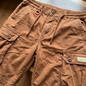 [Leve 4. Pague Só 2] Bermuda Tática Havoc Masculina em Algodão e Poliéster de Alta Resistência com Bolsos Cargo Multifuncionais