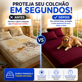 [COMPRE 1, LEVE 3] HydraSoft™ Jogo de Cama Impermeável Premium – Capa + 2 Fronhas