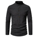 Camisa Masculina Gola Padre 100% Algodão