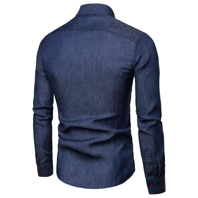 Camisa Masculina Manga Longa Casual Social