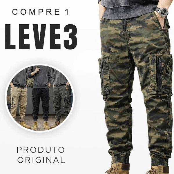 [Leve 3 Pague 1] Calça Masculina Falcon em RipStop e Poliéster