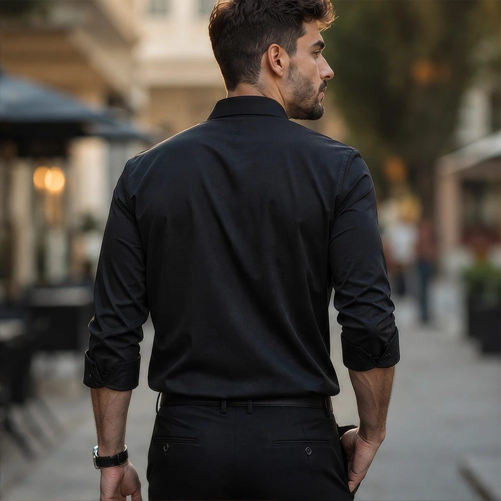 [LEVE 5 PAGUE 3] Camisa Masculina Valen Executive em Elastano Premium