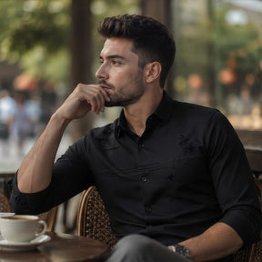 [LEVE 5 PAGUE 3] Camisa Masculina Valen Executive em Elastano Premium